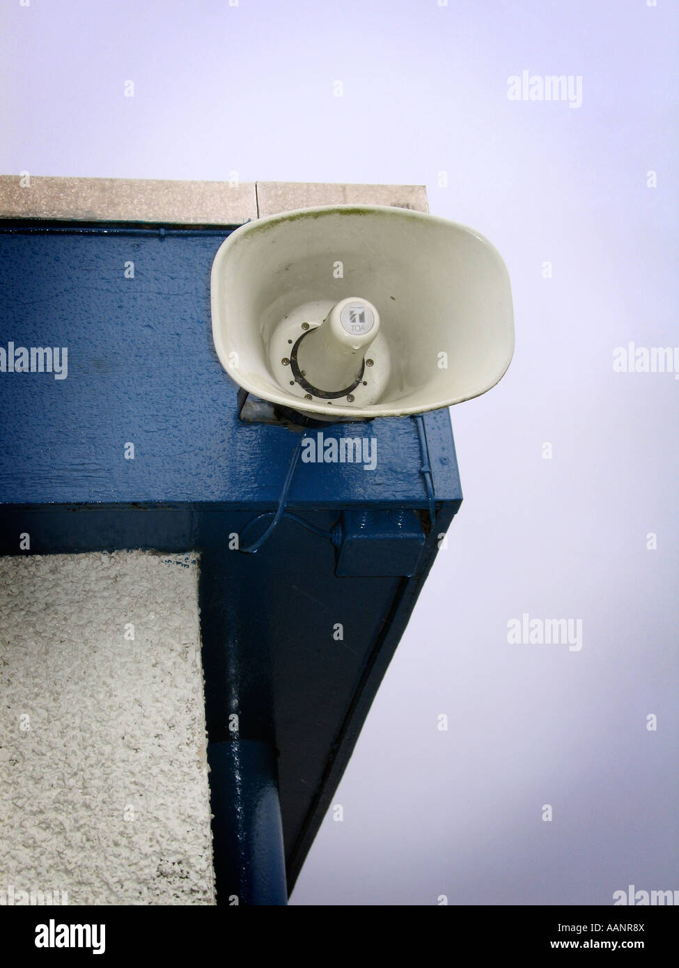 Tannoy Lautsprecher Trompete Stockfoto