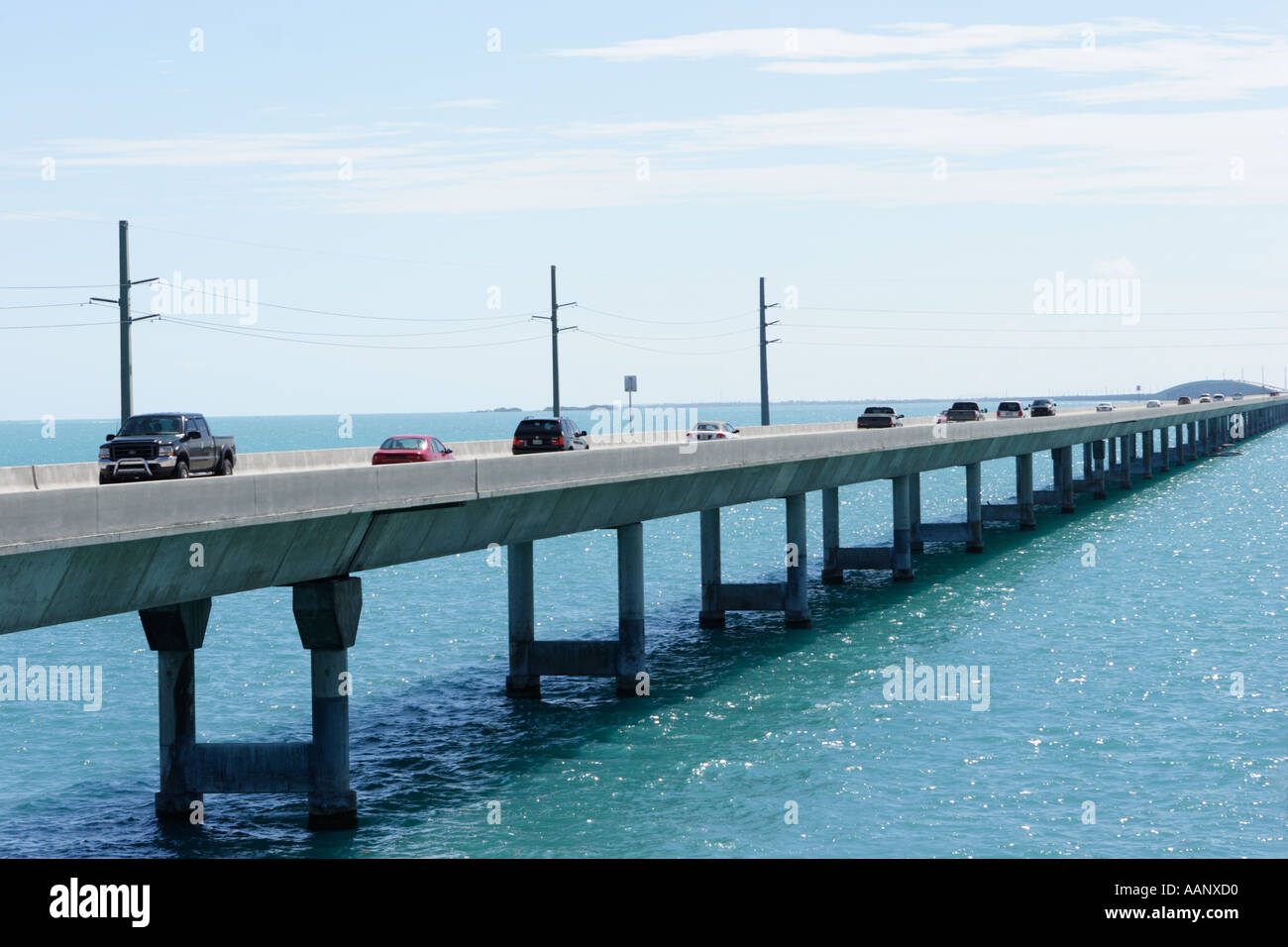 7 Mile Bridge US 1 Highway USA Florida Keys Stockfoto