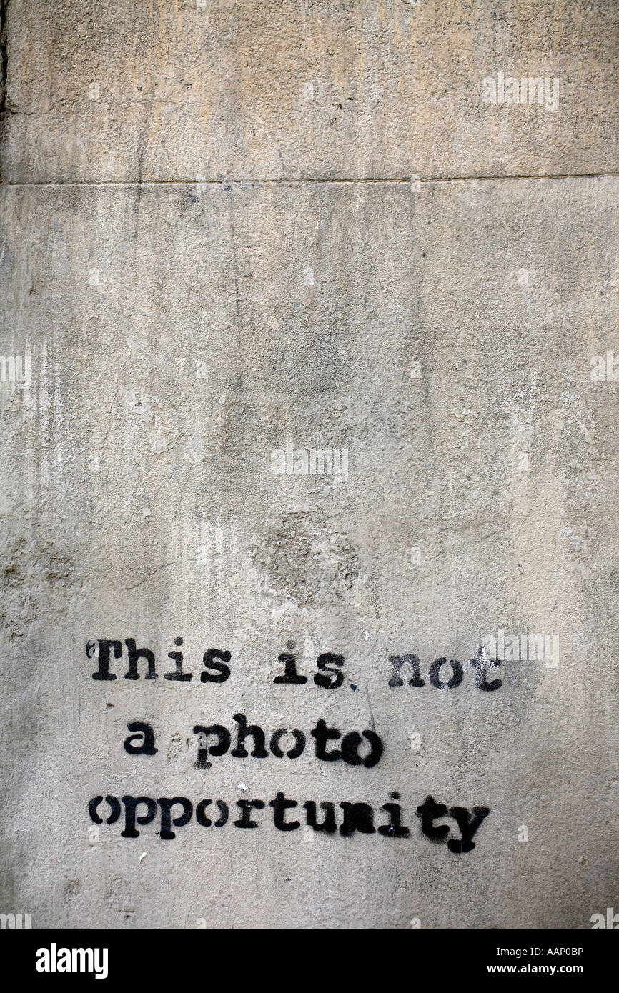 Dies ist kein Foto Oppourtunity Schablone von BANKSY, Borough Market, London Stockfoto