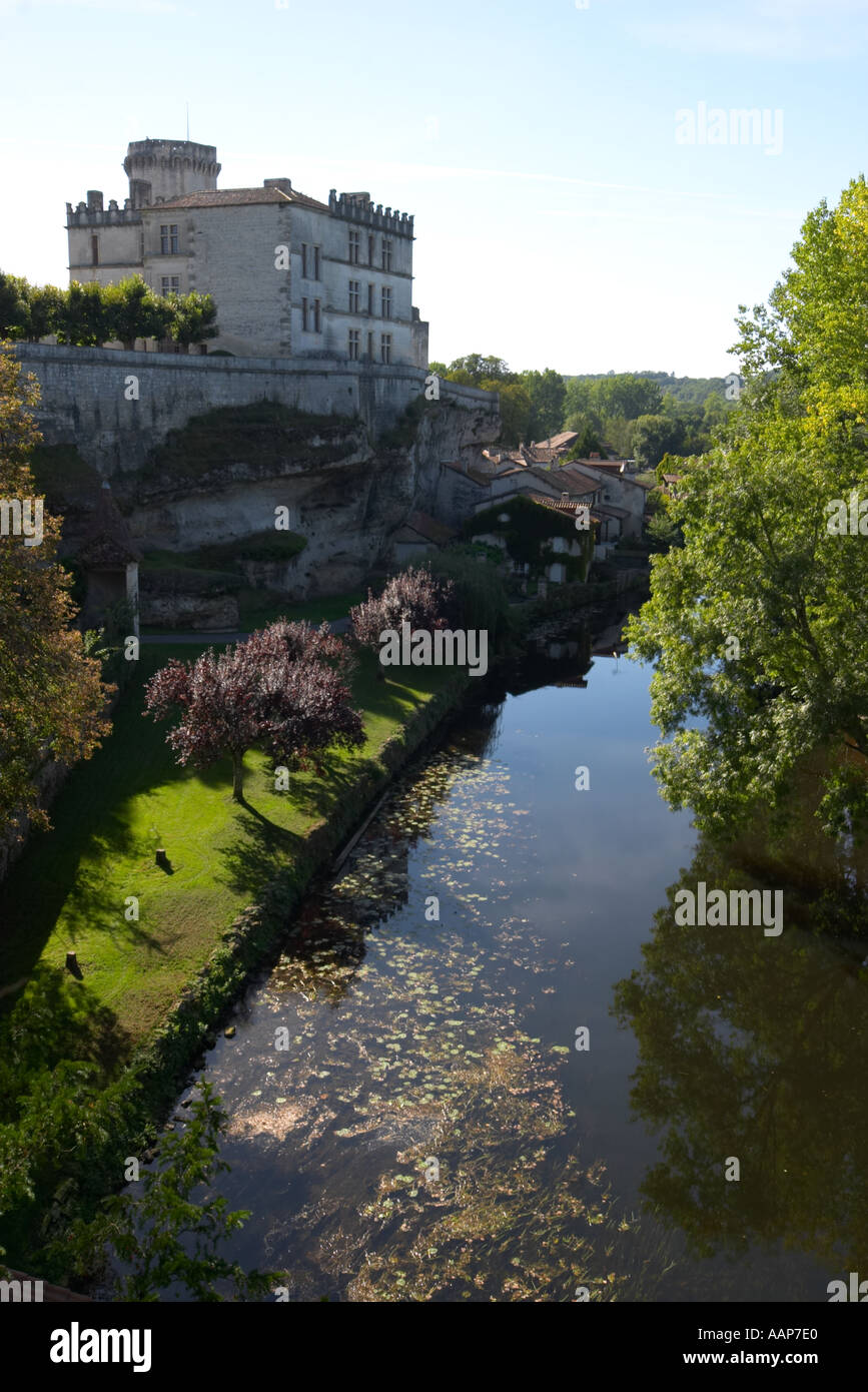 Bourdeilles Dordogne Frankreich Stockfoto