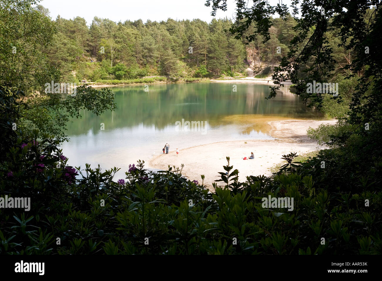 Die blauen Pool Furzebrook Wareham Dorset UK Stockfoto