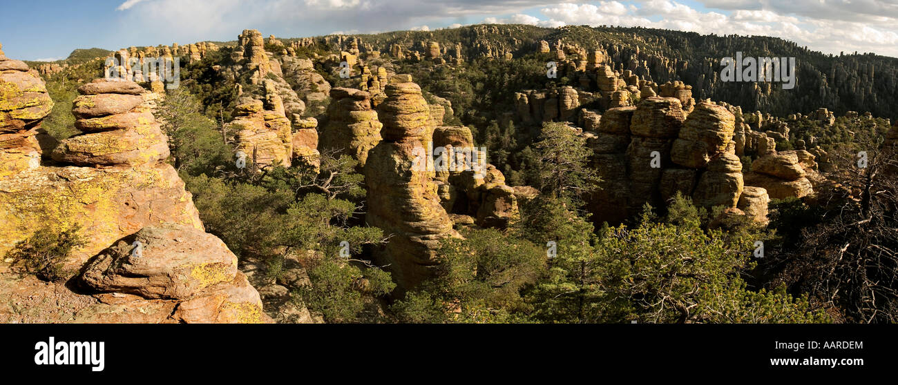 Land des ständigen auf Felsen Chiricahua National Monument Arizona Stockfoto