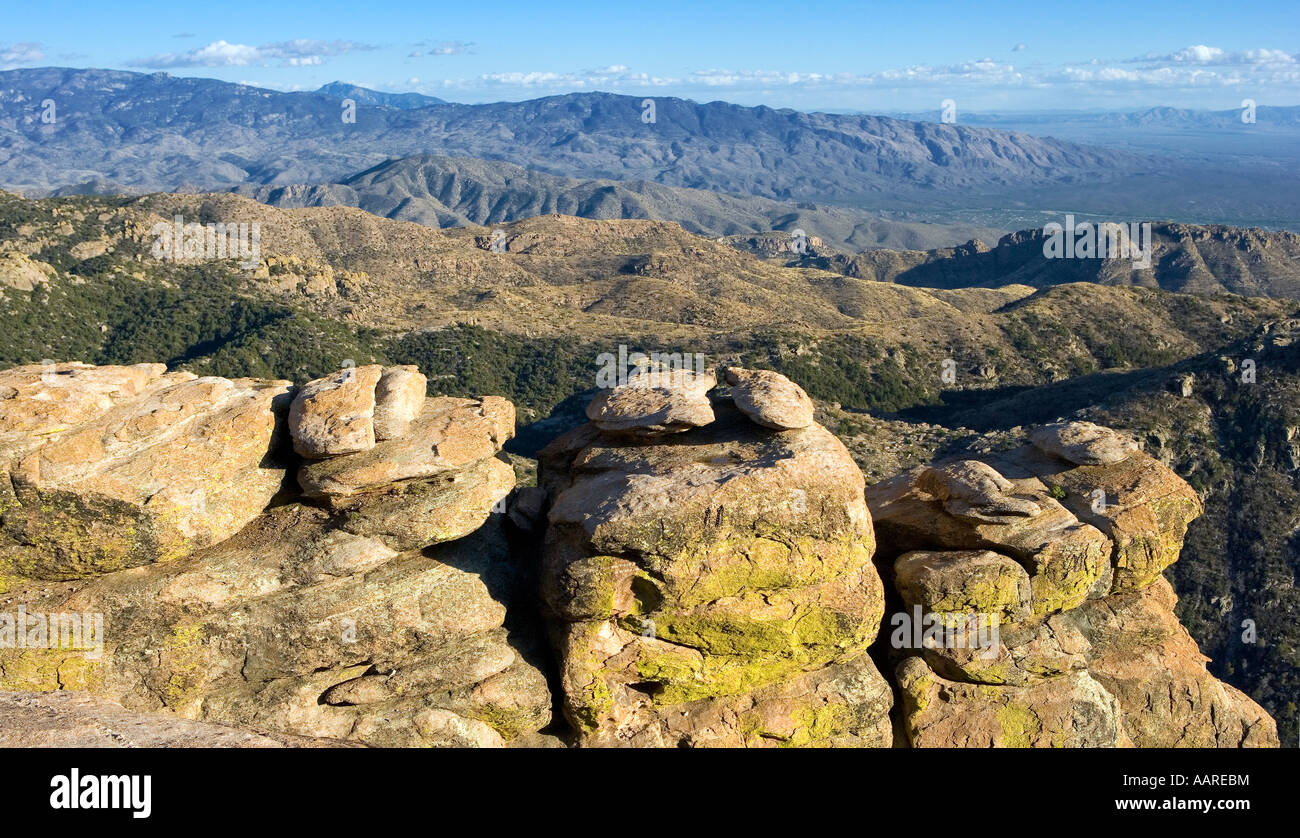 Blick vom Mt Lemmon Arizona Stockfoto