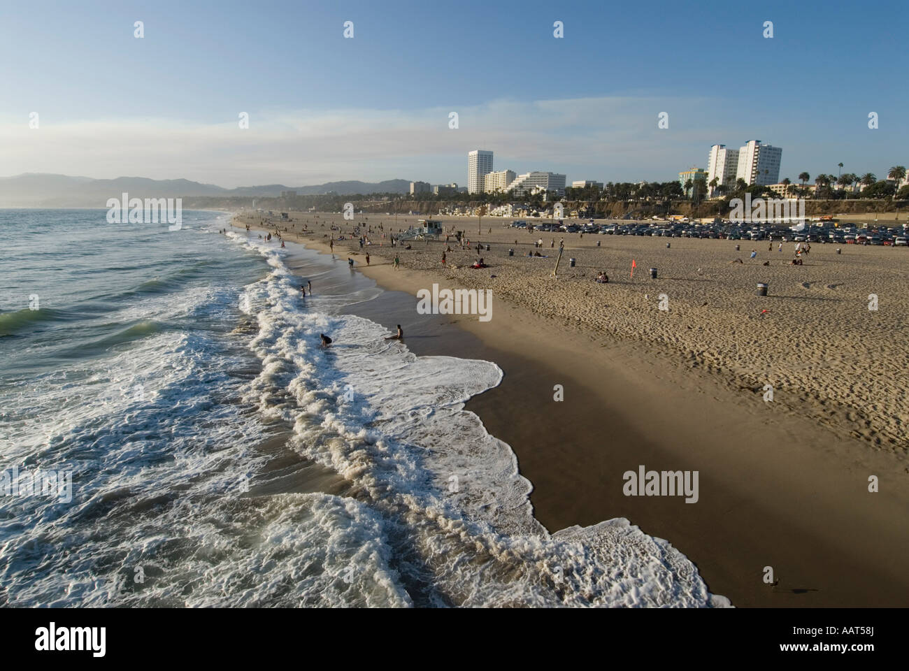 Santa Monica Beach Los Angeles Kalifornien Stockfoto