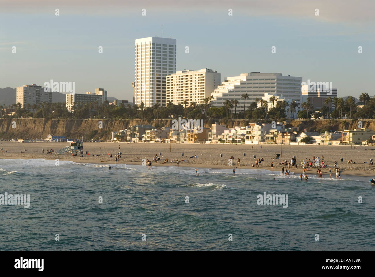 Santa Monica Beach Los Angeles Kalifornien Stockfoto