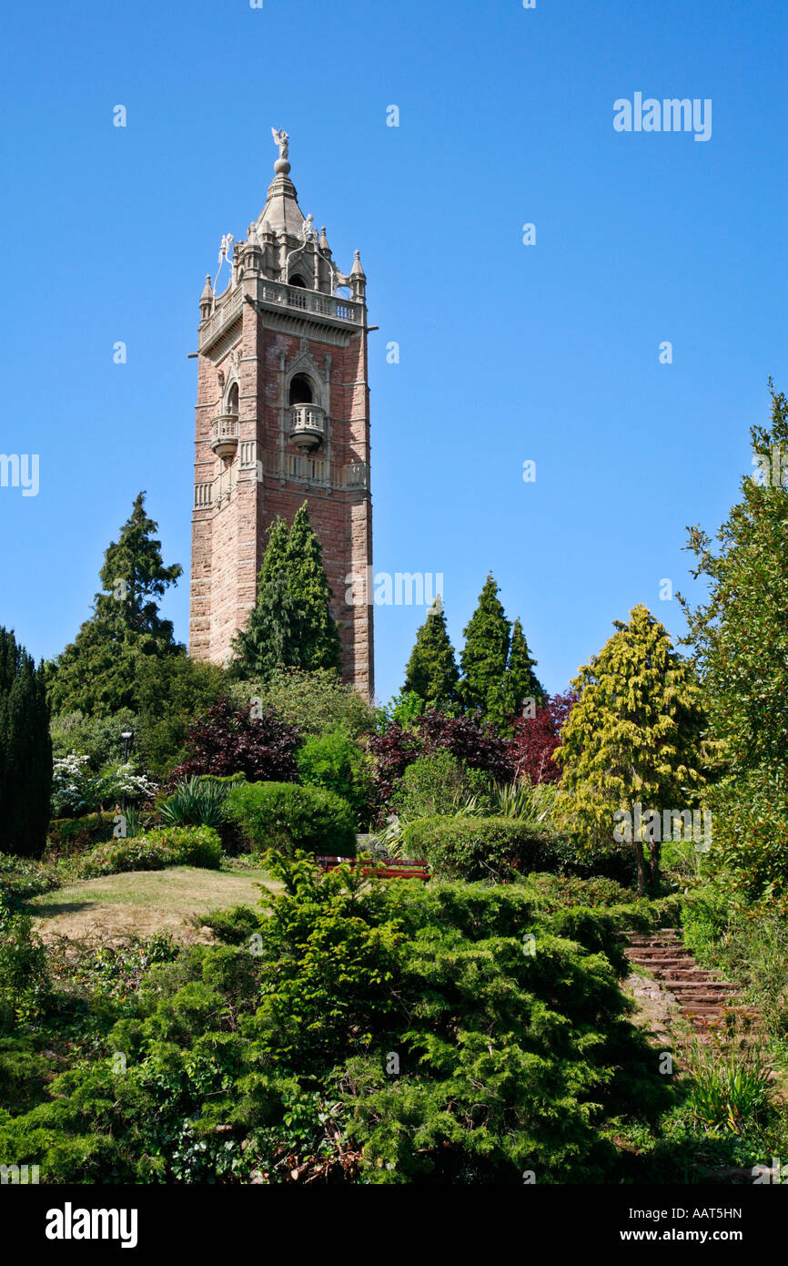 Cabot Tower auf Brandon Hill in der Stadt von Bristol UK Stockfoto