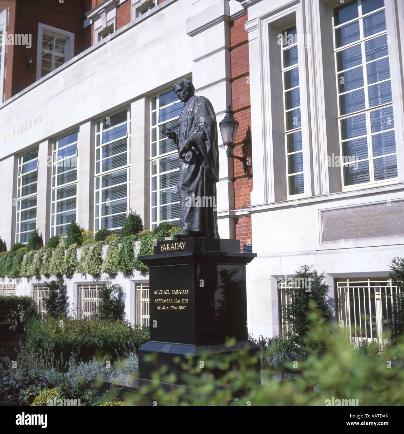 Faraday Michael statue London Stockfoto