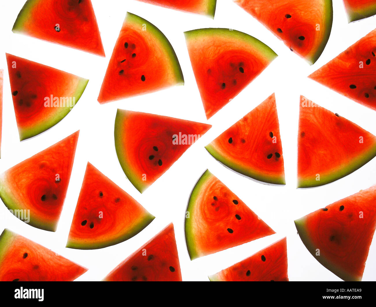 Wassermelone Stück Stockfoto