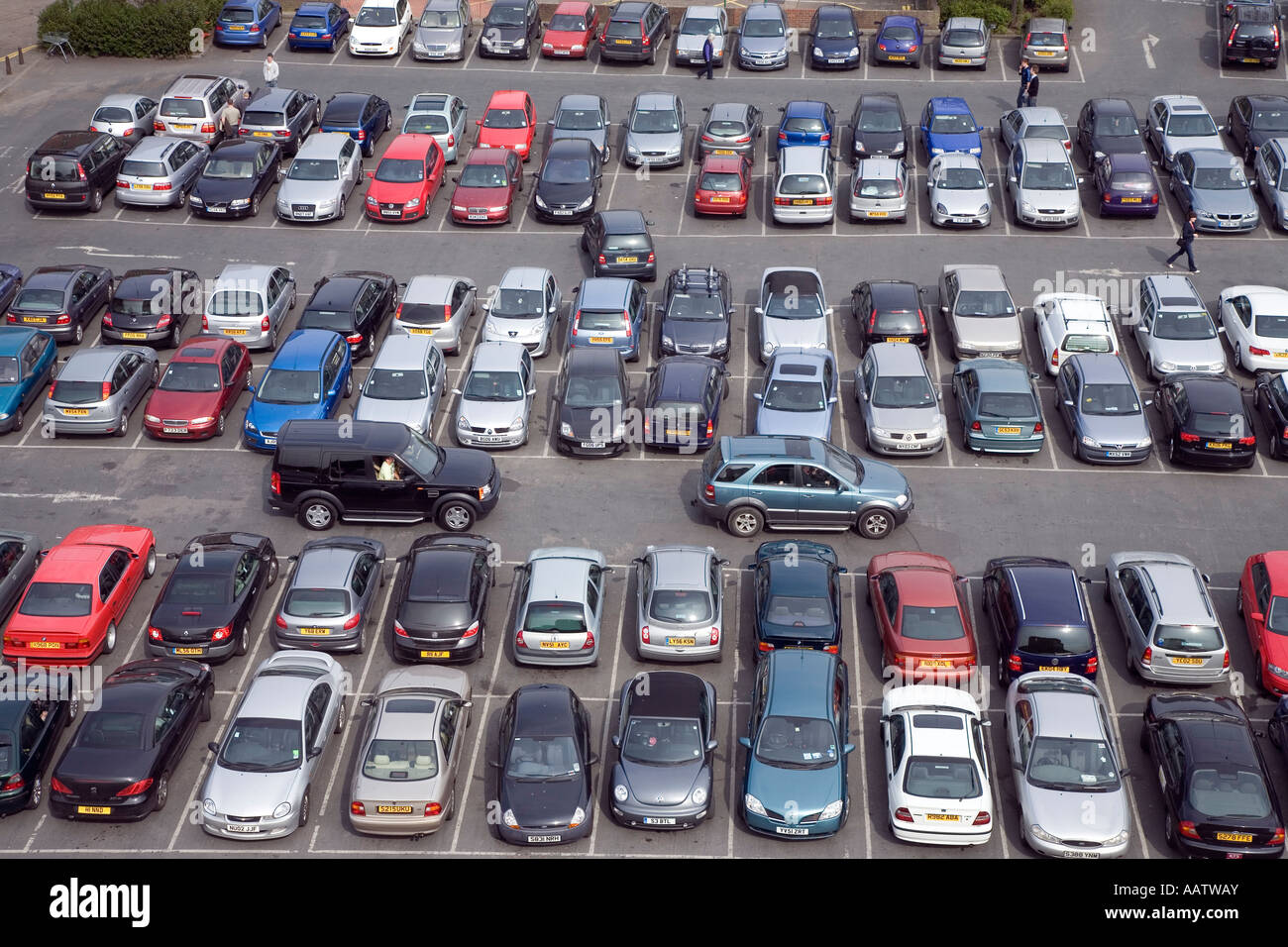 City Centre Car Park von oben York City Stockfoto