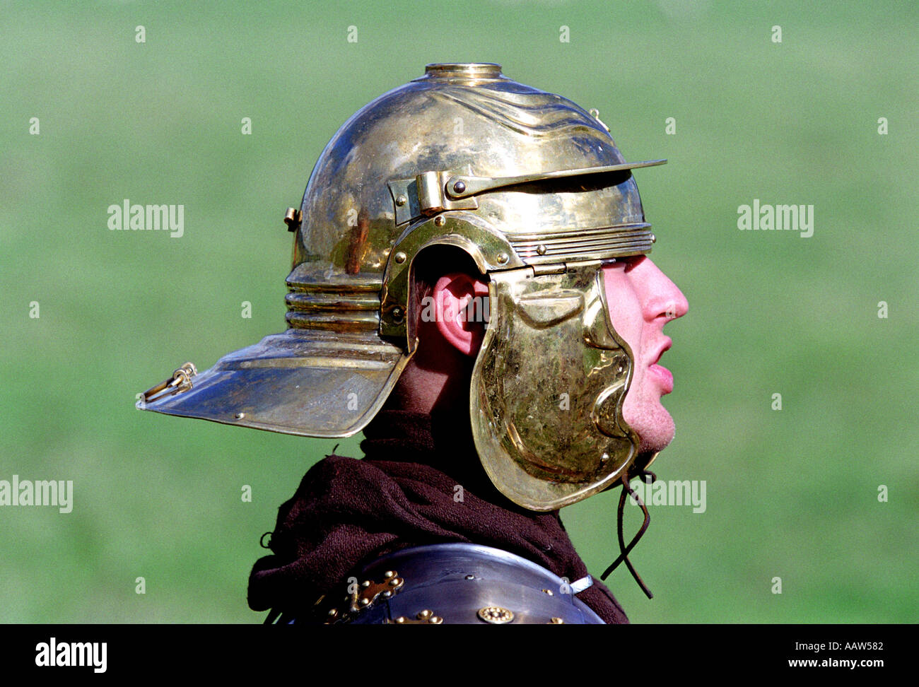 Römischer Helm Stockfoto