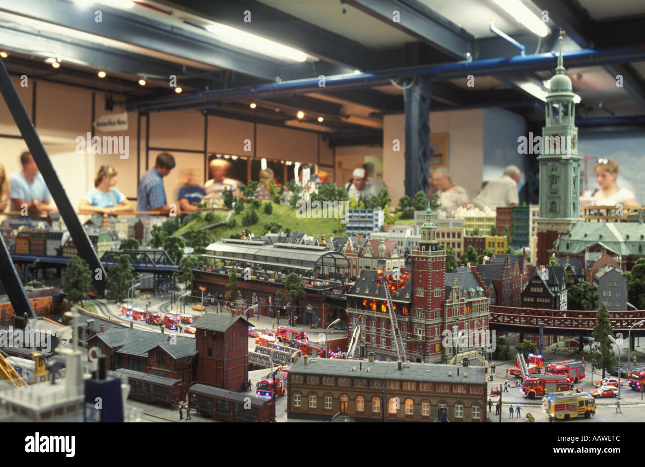 Modelleisenbahn Miniatur Wunderland in der Speicherstadt, Hamburg