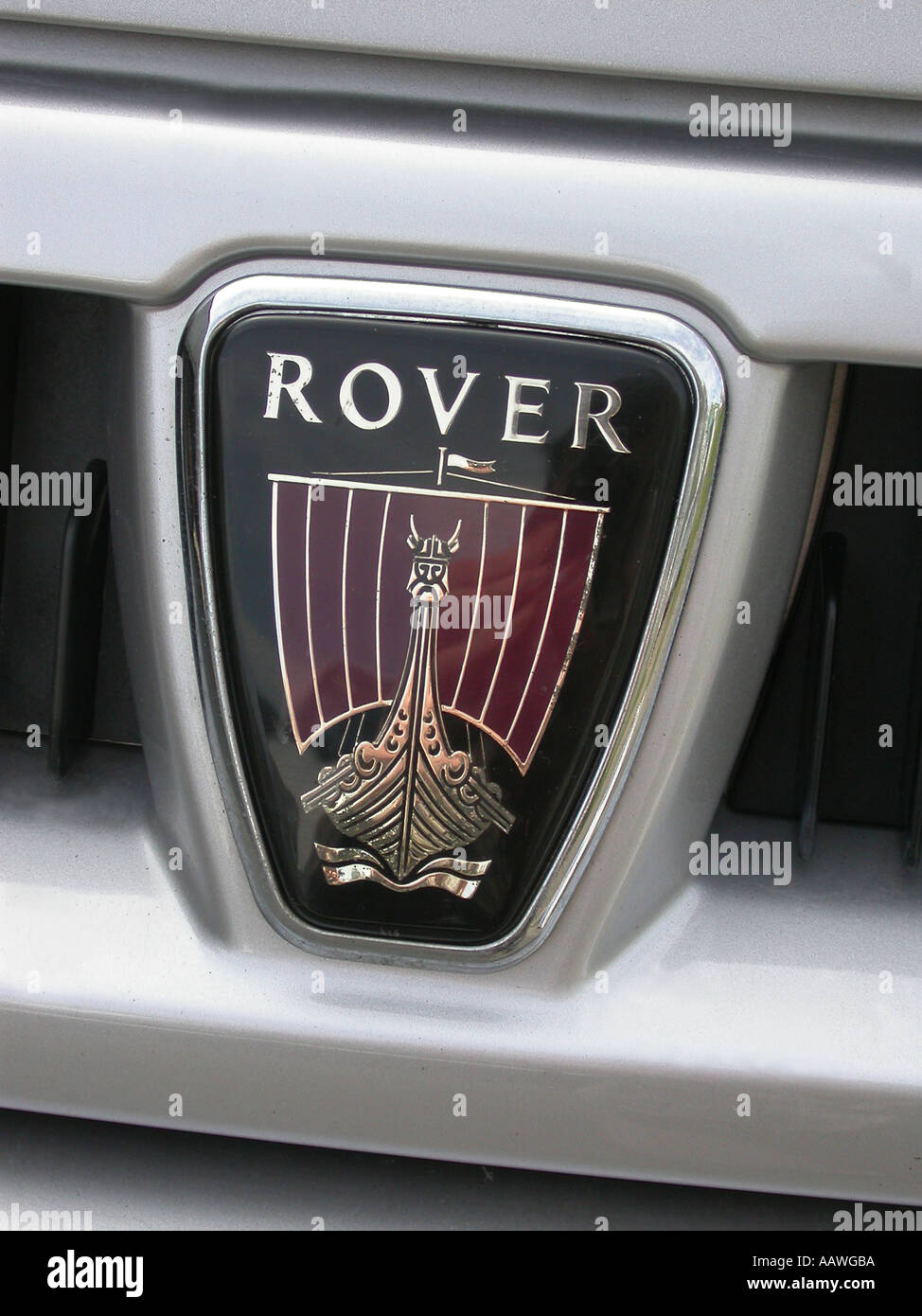 Rover-Logo den Niedergang des Rover Autos mit Entlassungen und keine Übernahme Angebot droht es s am Ende der Straße Stockfoto