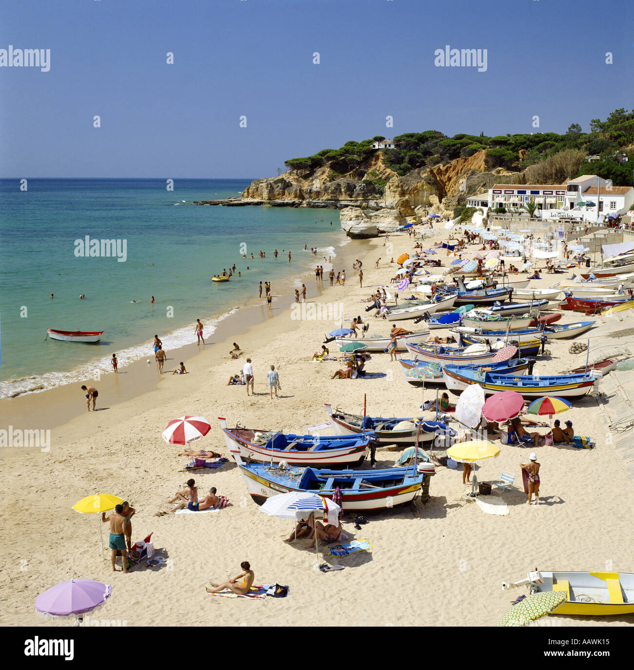 Algarve, Olhos de Agua (Olhos d) Stockfoto