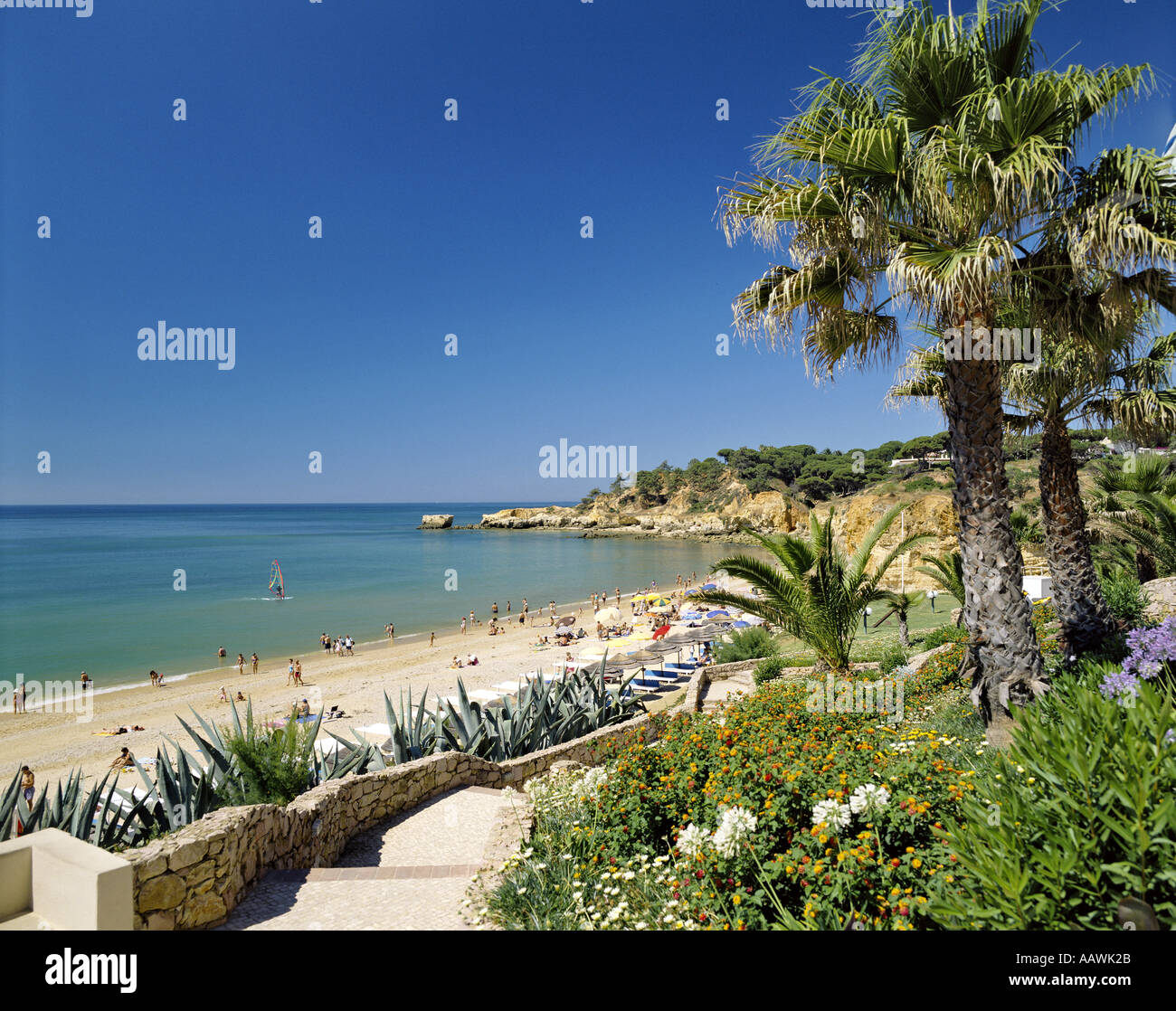 Algarve, Praia de Santa Eulalia, Albufeira Stockfoto