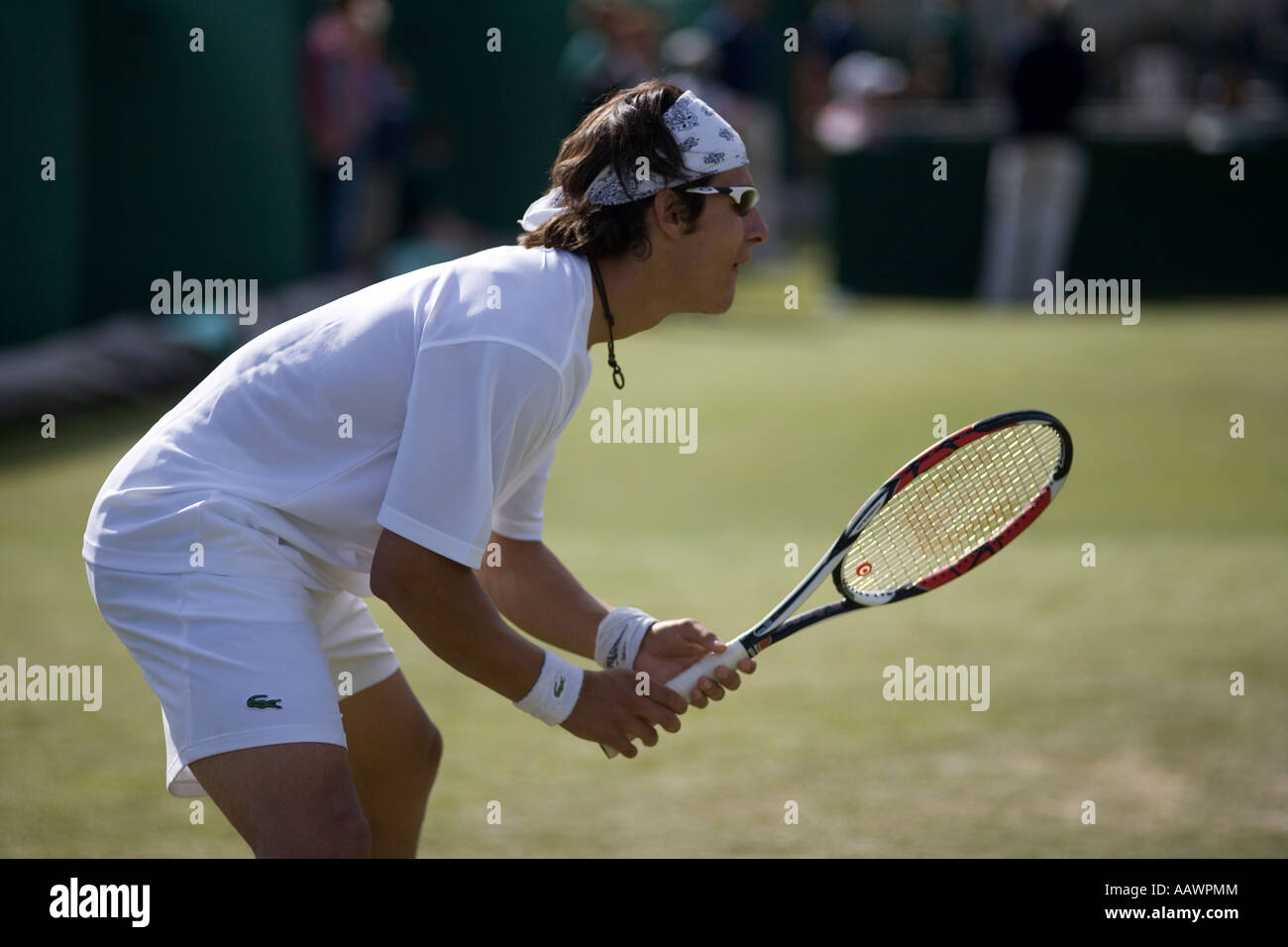 Ilia Bozoljac im Qualifikationsspiel für die Wimbledon Championships Juni 2007 Roehampton Stockfoto