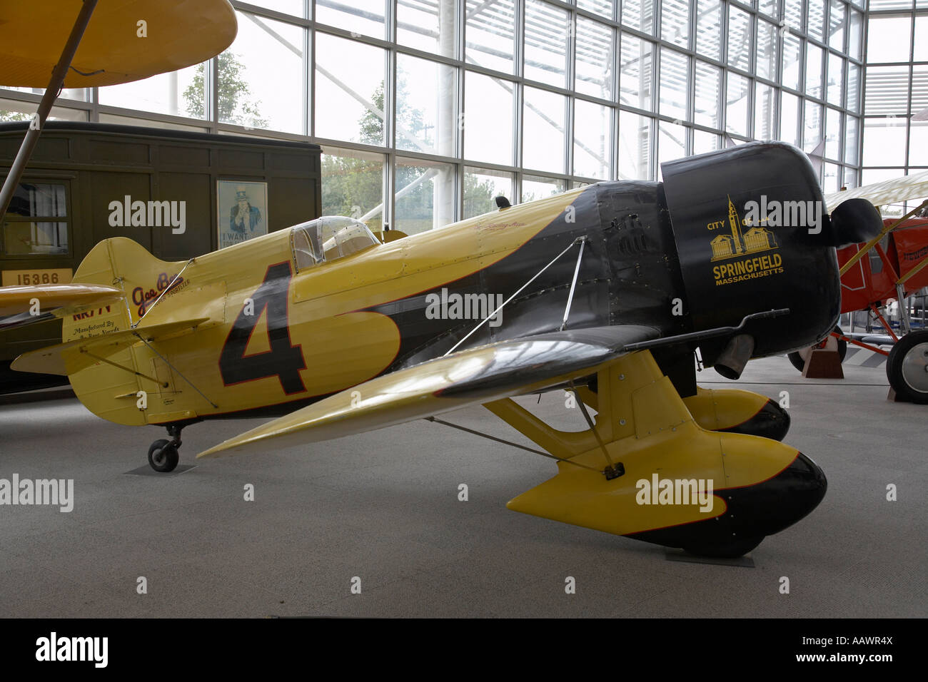 1931 gee Bee Modell Z Super Sportster Reproduktion Boeing Museum of Flight Seattle Washington Stockfoto