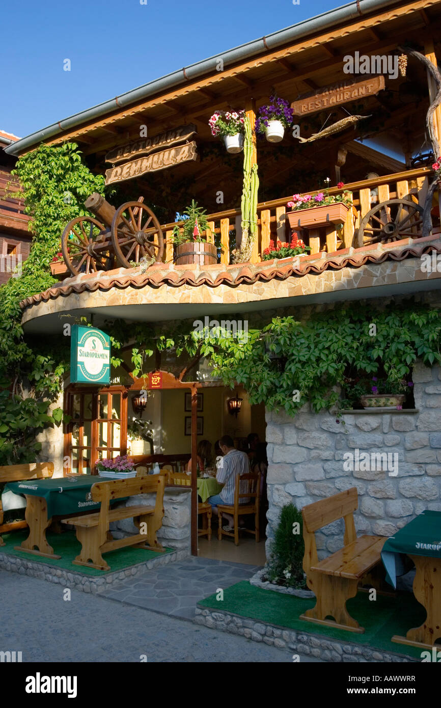 Restaurant, Museum der Stadt Nessebar, Schwarzes Meer, Bulgarien Stockfoto