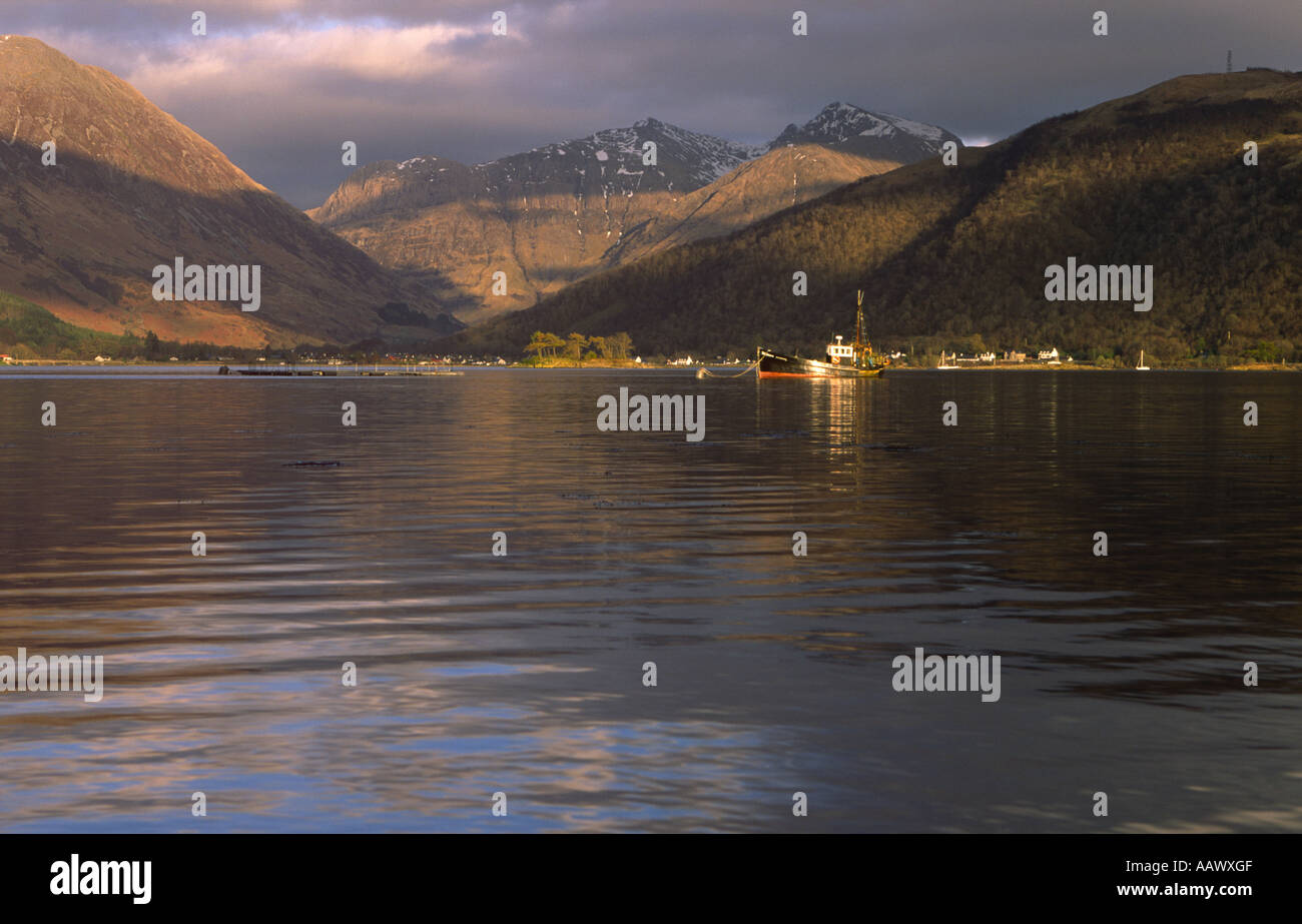 Glencoe village Stockfoto