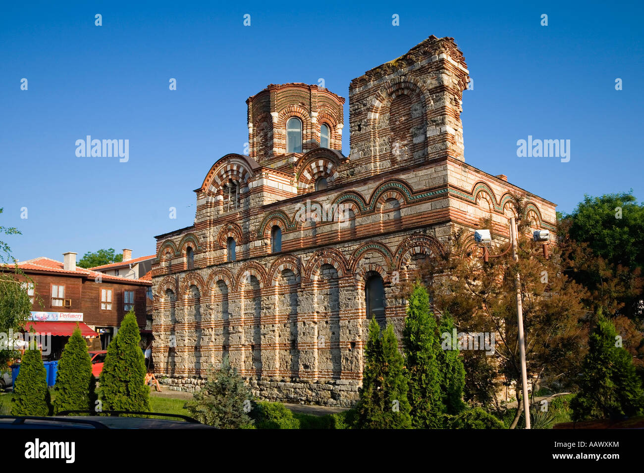 Jesus Christus Pantokrator Kirche, Nessebar, Schwarzes Meer, Bulgarien Stockfoto