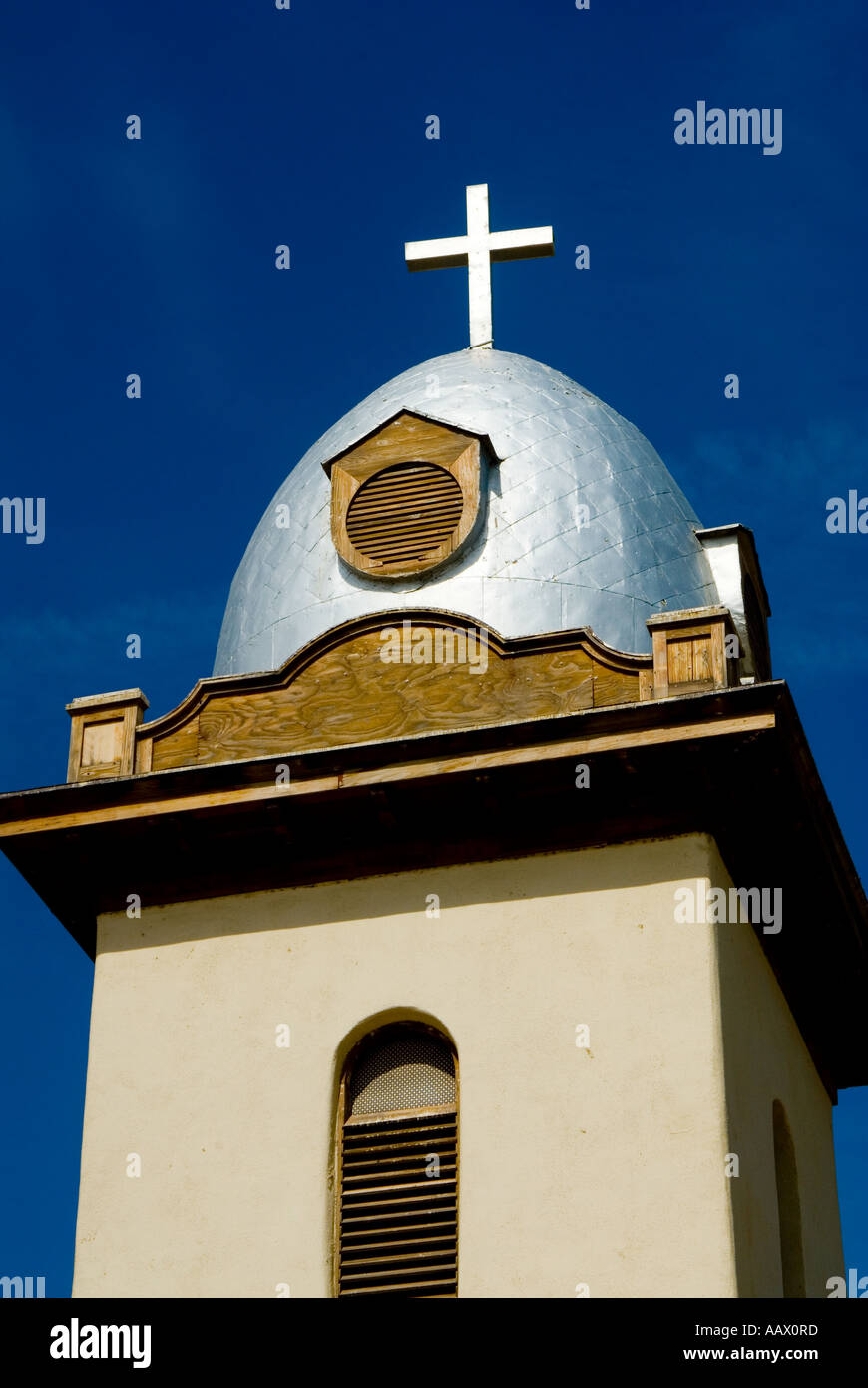 Mission Ysleta in der Nähe von El Paso Stockfoto