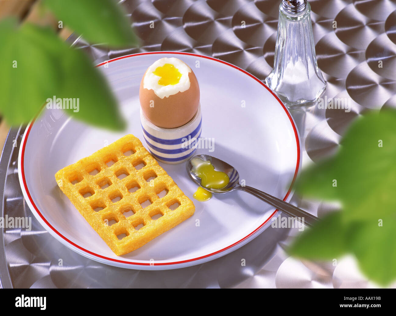 Ei n Waffel Stockfoto