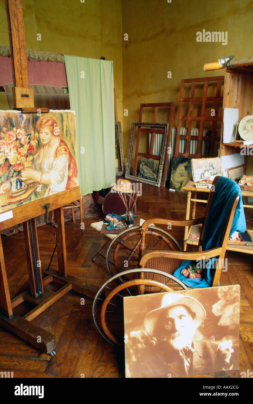 Wohnhaus und Atelier von Renoir in Cagnes Sur Mer in Provence Frankreich Stockfoto