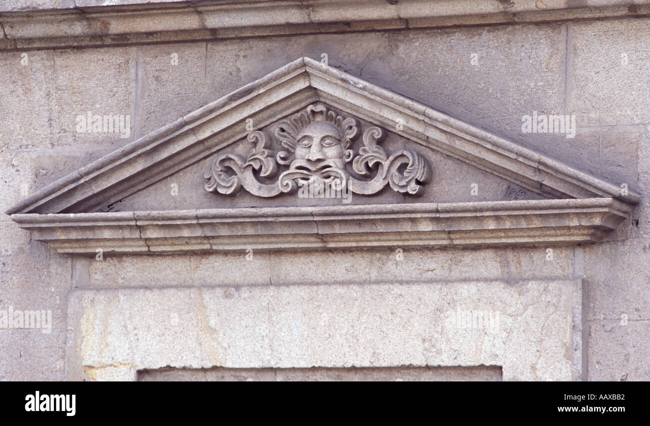 Architektonisches Detail der feinen Freimaurerei schnitzen Casa Real De La Moneda der kolonialen royal Mint Potosi Bolivien Südamerika Stockfoto