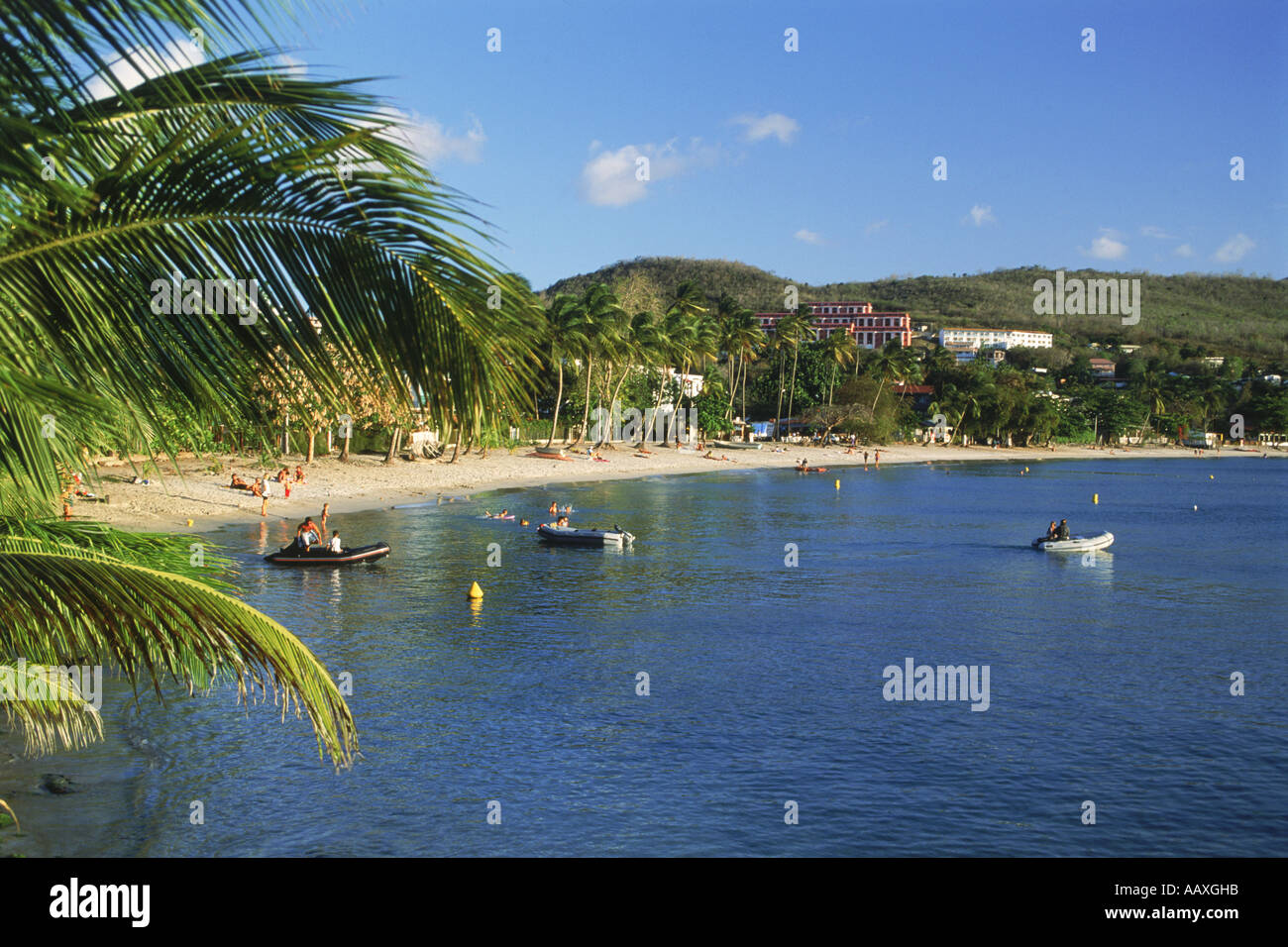 Anse Mitan am Pointe du Bout auf Martinique Insel in Karibik Stockfoto