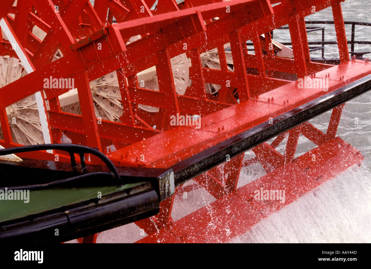 Dampfer Schaufelrad Stockfoto