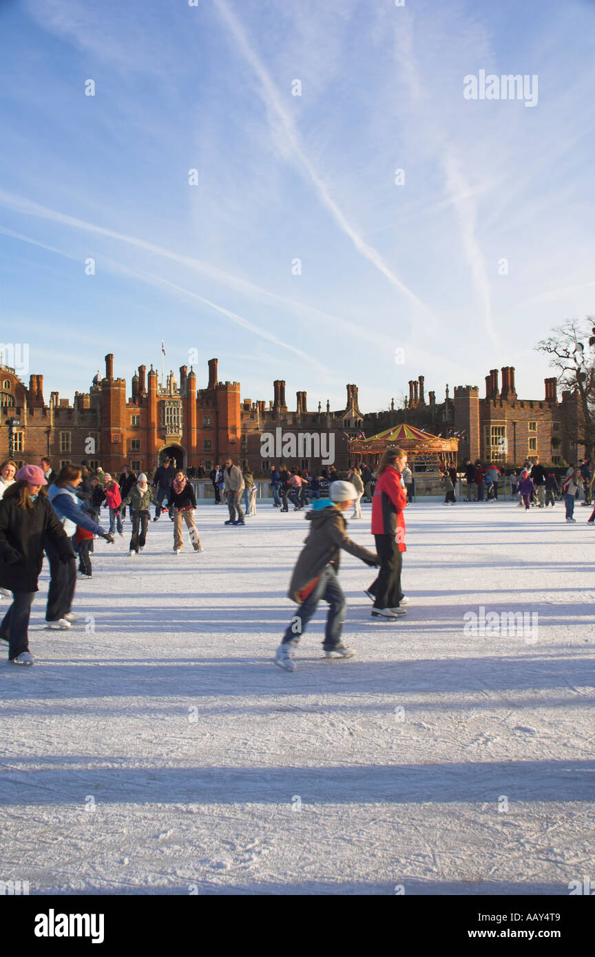 Europa Großbritannien Europa UK England London Hampton Court im Winter Stockfoto