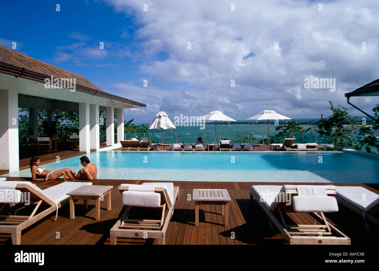 Pool im Casa Colonial Beach Spa Playa Dorada Puerto Plata Dominikanische Republik Stockfoto