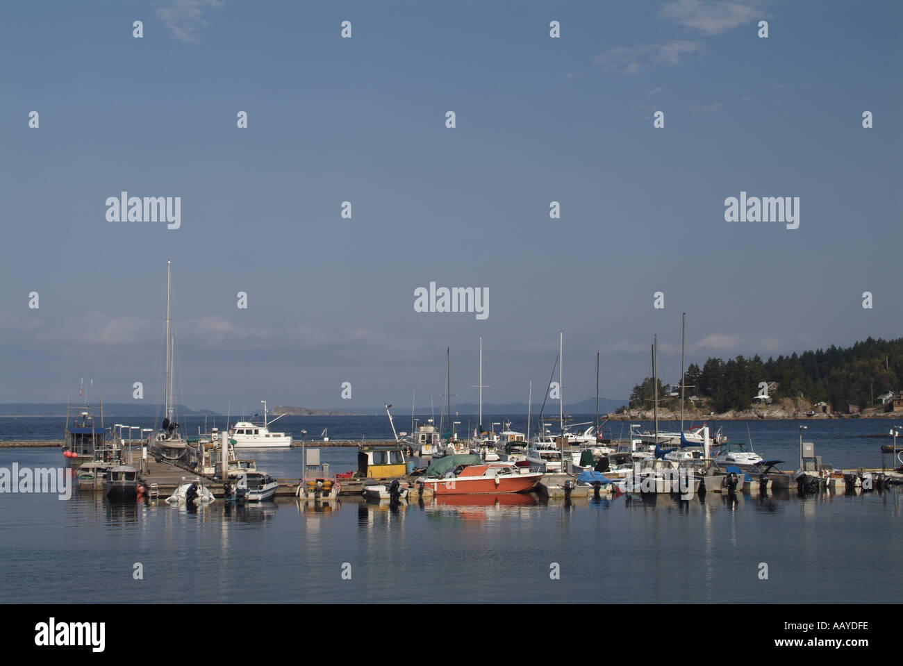 Lund-Hafen und Marina Lund oberen Sunshine Coast British Columbia Kanada Stockfoto