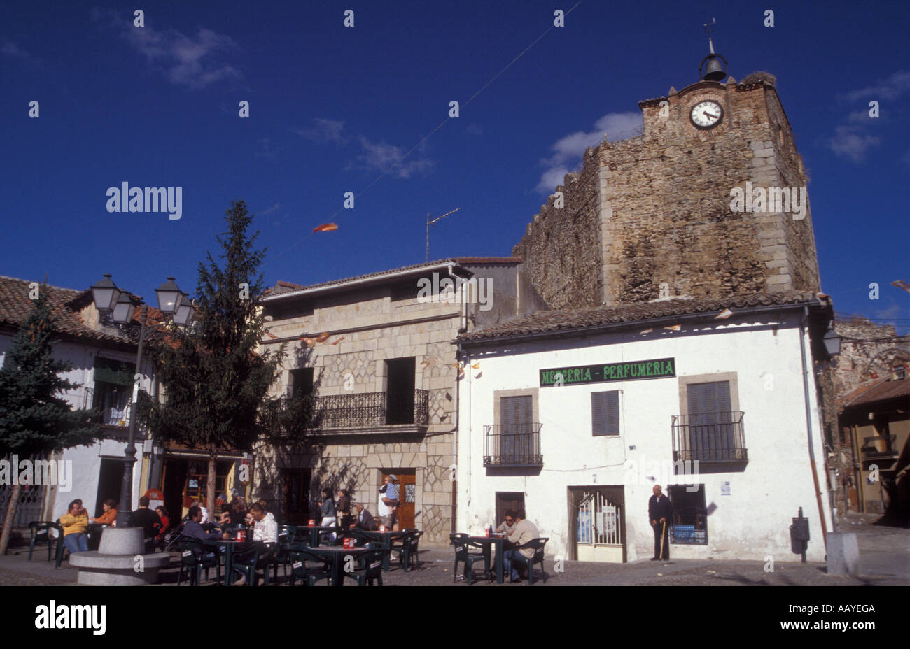 Sonntag Nachmittag In Buitrago, Provinz Madrid, Spanien Stockfoto