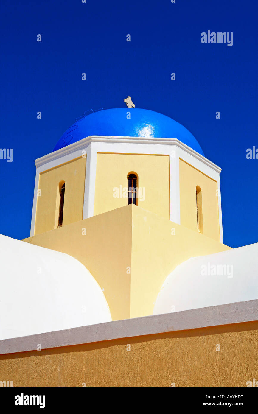 Kirche in Oia Santorini Kykladen-Inseln Stockfoto