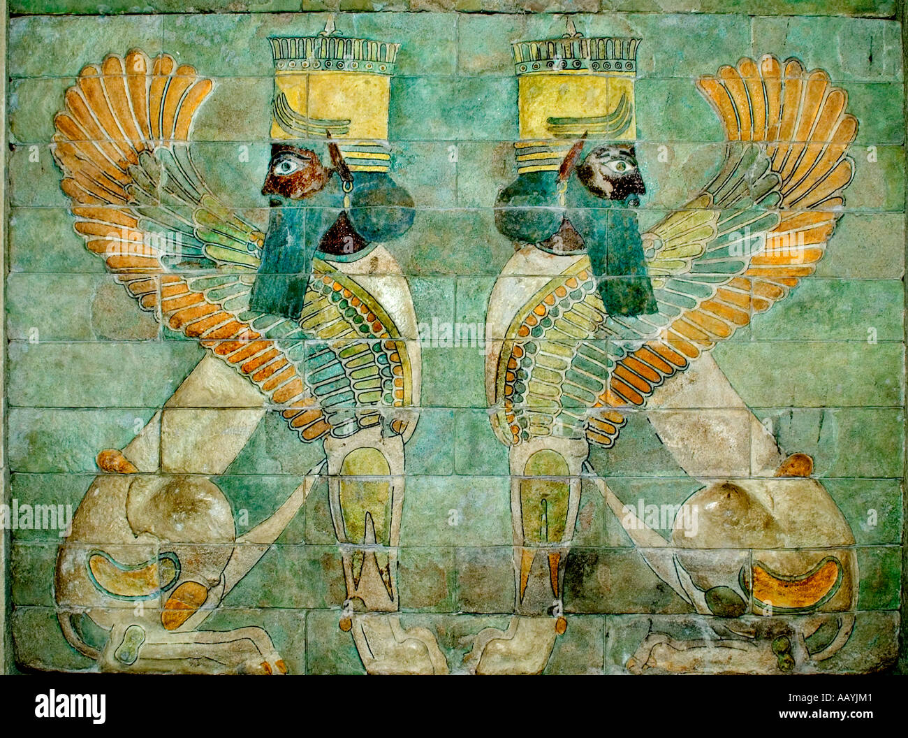 Persische Fries aus dem Palast Darius der große in Susa Stockfoto