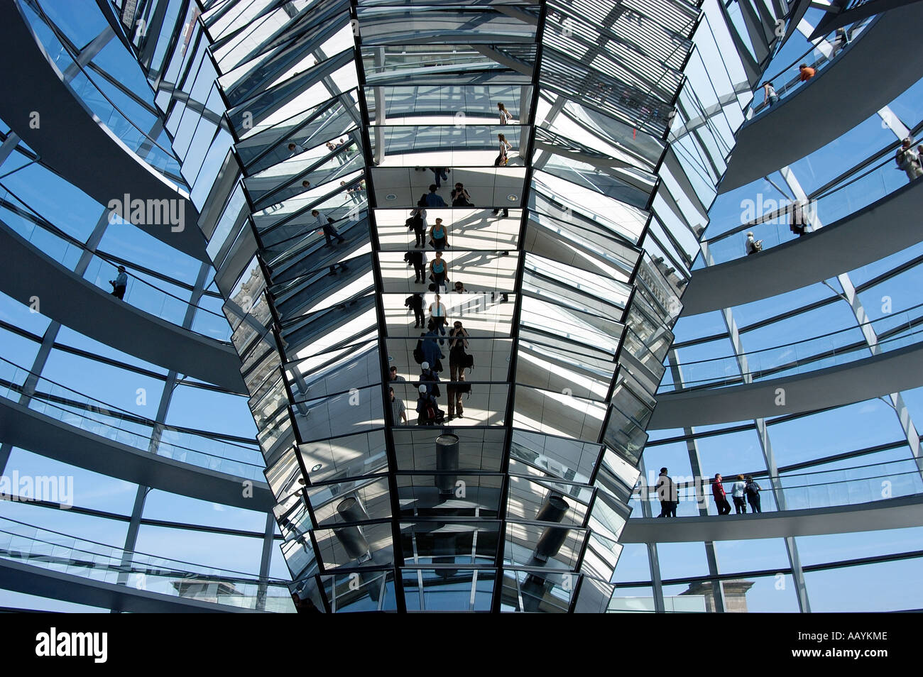 Reichstagskuppel Berlin Deutschland Stockfoto