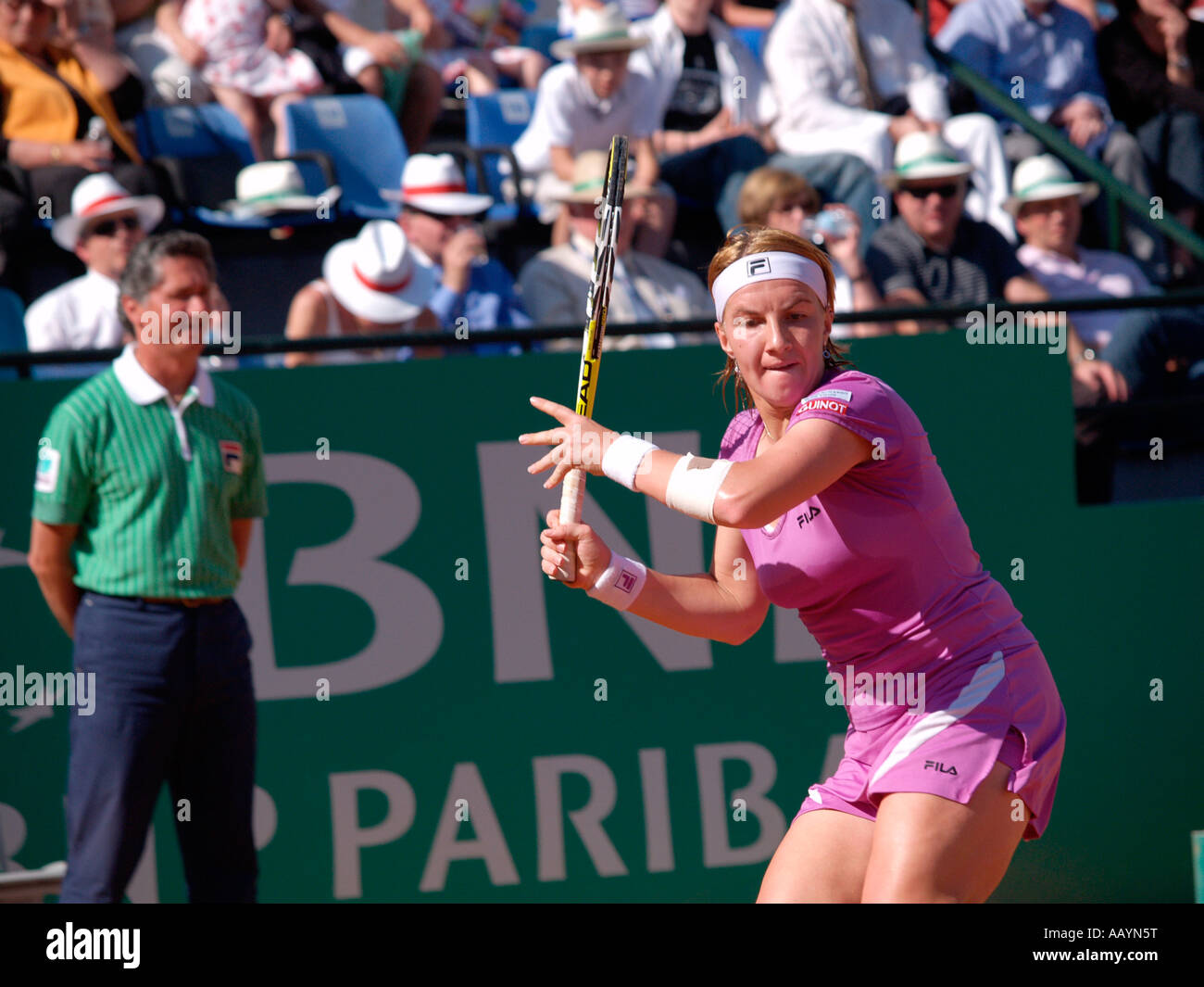 Svetlana Kuznetsova spielen gegen Jelana Jankovic in Womens Einzel Finale Rom International Tennis Stockfoto