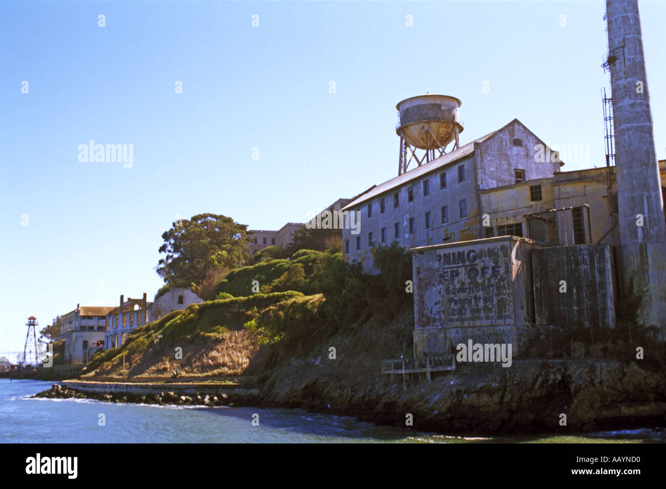 USA Kalifornien San Francisco Alcatraz Insel aus der Bucht JMH0785 Stockfoto