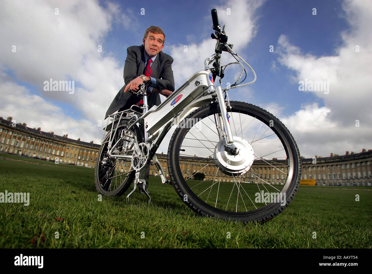 Nick Child MD von Powabyke ein e-Bike-Unternehmen mit Sitz in Bath UK Stockfoto