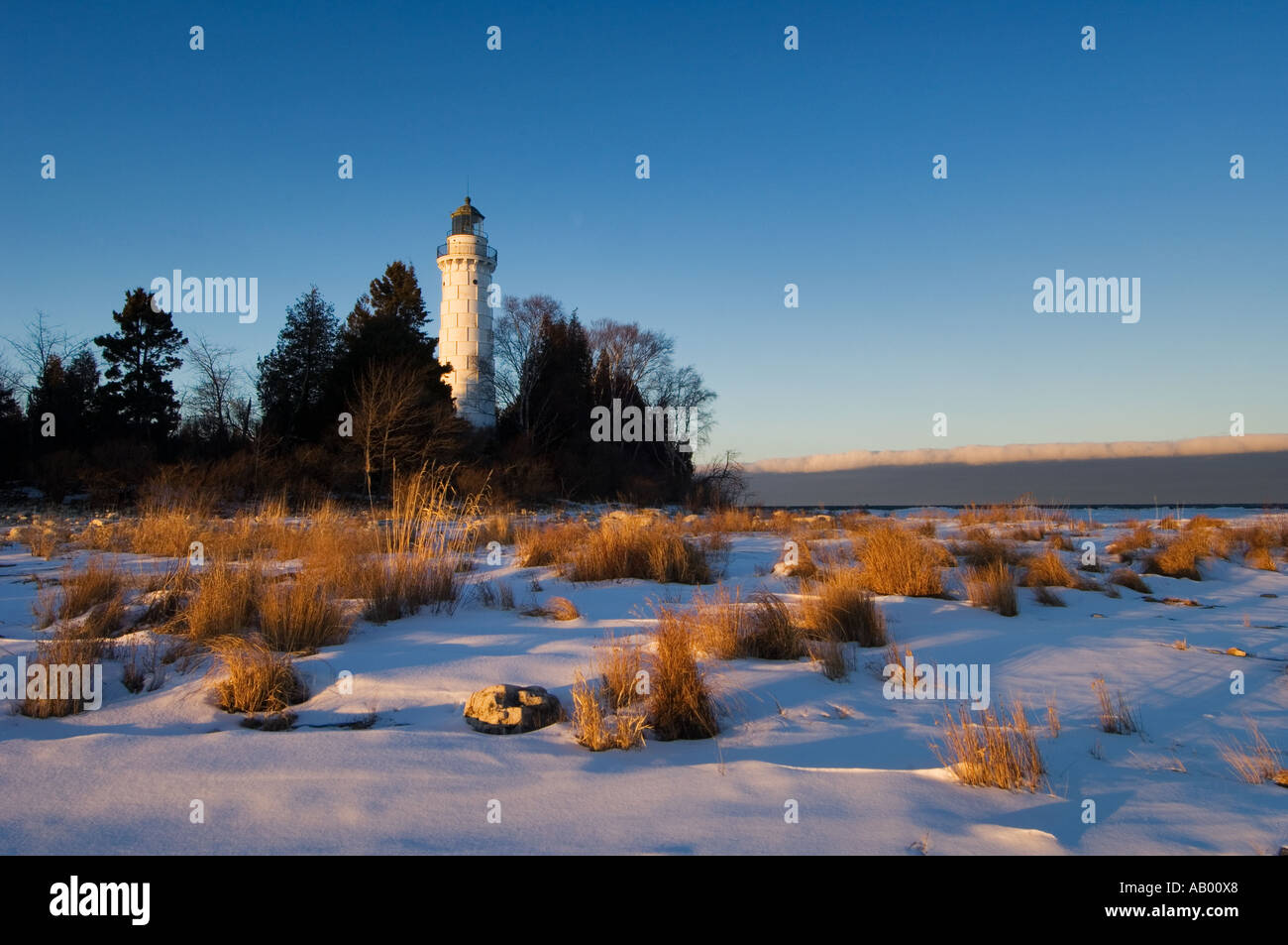 Letzten Licht Des Tages Auf Cana Insel Leuchtturm Mit