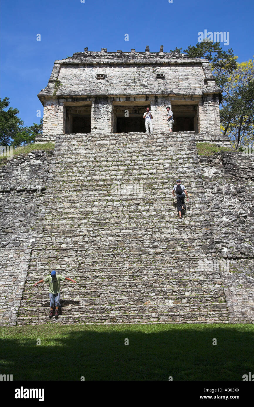 Templo del Conde, Tempel des Grafen oder Earl, archäologische Stätte Palenque, Palenque, Chiapas, Mexiko Stockfoto