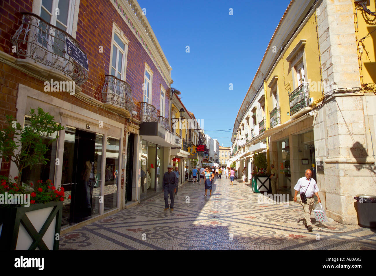 Europa-Portugal-Algarve Faro Shopping Stockfoto