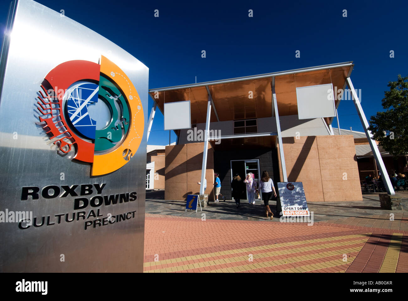 Kultureller Bezirk im zentralen Roxby Downs Süd Australien 2007 Stockfoto