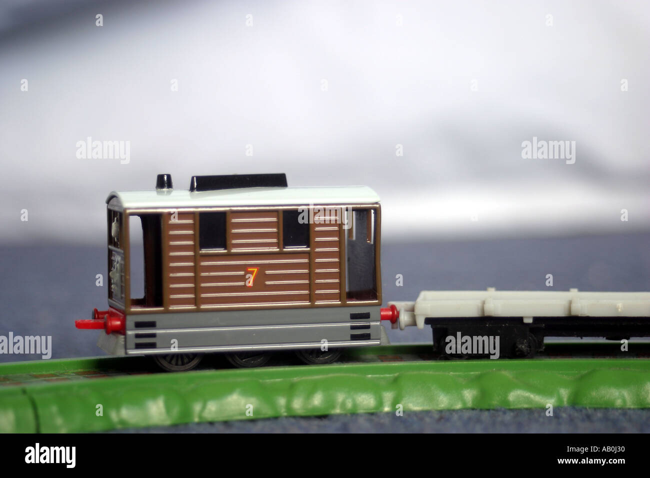 Toby Lewis Dampf Straßenbahn s-Eisenbahn-set Stockfoto