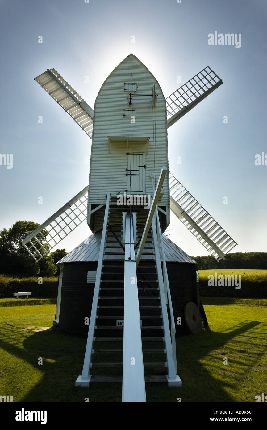Lowfield Heide Windmühle in Charlwood, Surrey, England, UK Stockfoto
