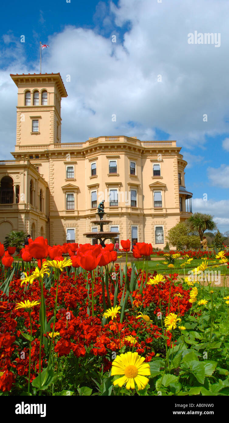 Blumen auf dem Gelände des, Osborne House, East Cowes, Isle of Wight, England, UK, GB. Stockfoto
