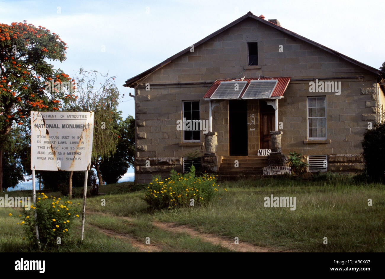 Dr. Livingstone s Haus in der Nähe von Lake Malawi Stockfoto