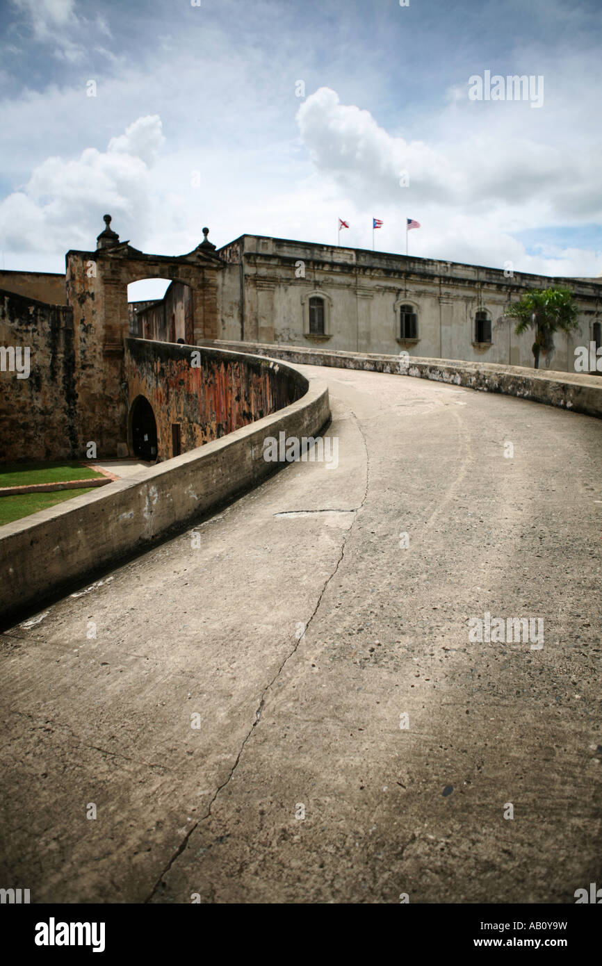 San Cristobal Festung San Juan Peurto Rico Stockfoto