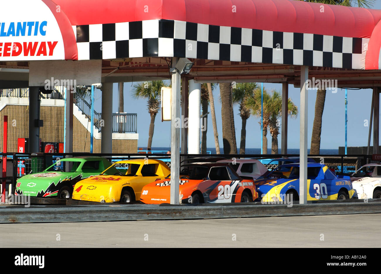 Go-carts Atlantic Speedway Myrtle Beach South Carolina USA Stockfoto