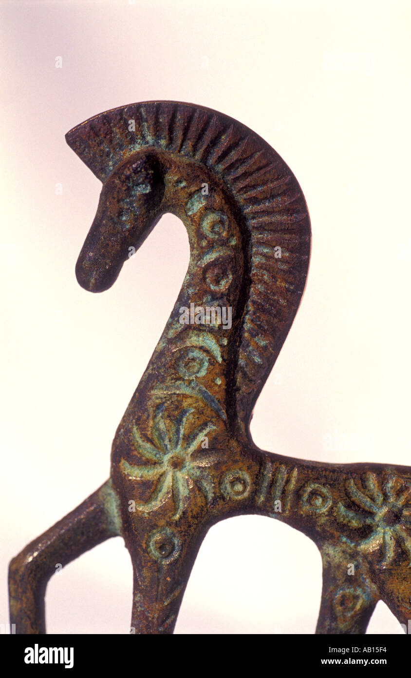 1343 etruskische Bronze Pferd Stockfoto